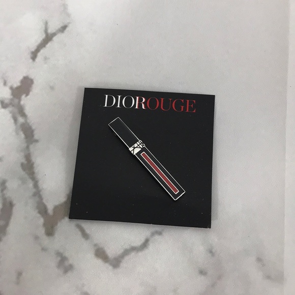 NEW Dior rouge lipstick pin metal Christian Dior - Picture 2 of 3